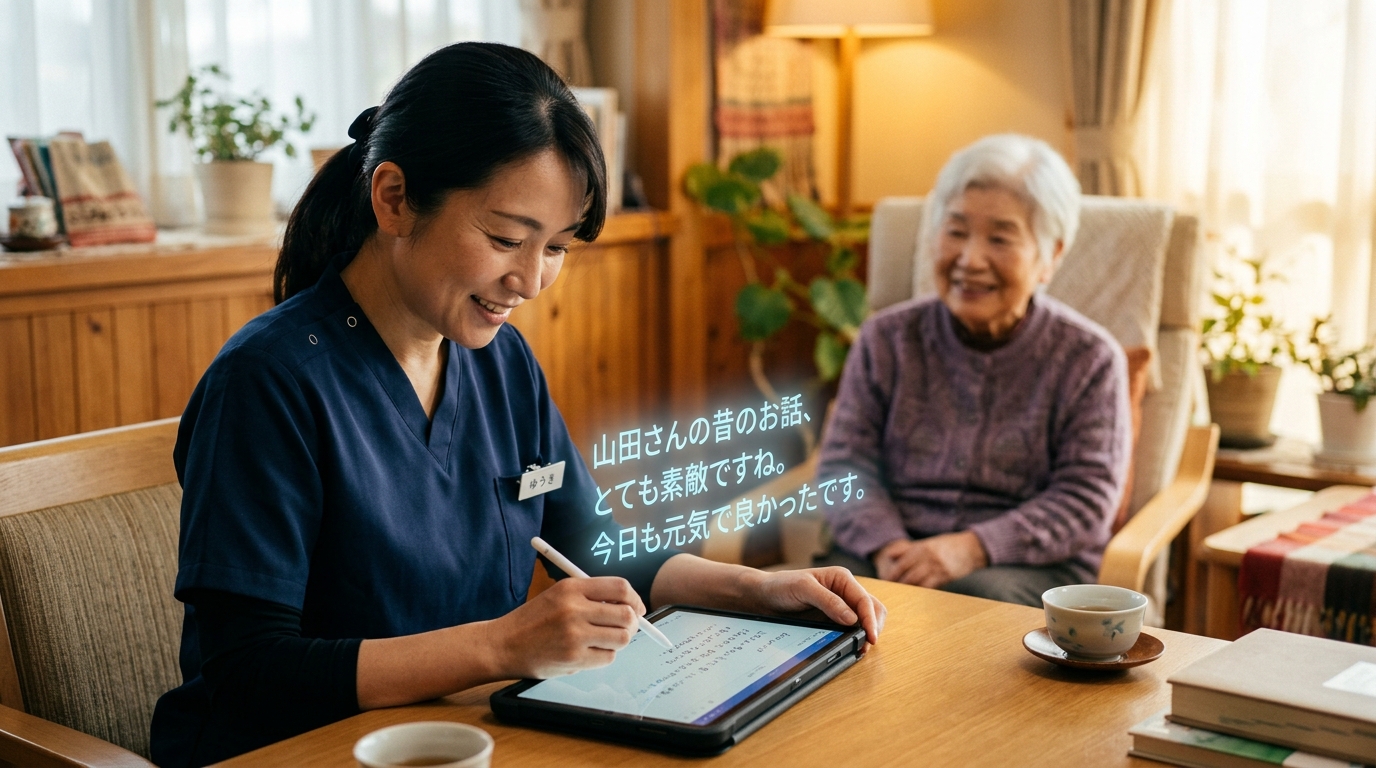 介護施設のAI記録システム：記録業務2時間削減の秘訣